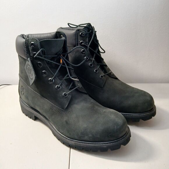 Timberland Men's 6” Inch CLASSIC Premium BOOTS 10073 BLACK Nubuck NWOB Size 11.5 - Picture 2 of 16